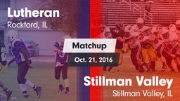 Matchup: Lutheran  vs. Stillman Valley  2016