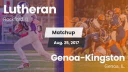 Matchup: Lutheran  vs. Genoa-Kingston  2017