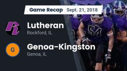 Recap: Lutheran  vs. Genoa-Kingston  2018