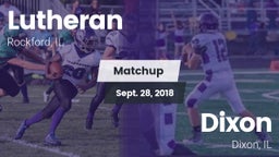Matchup: Lutheran  vs. Dixon  2018