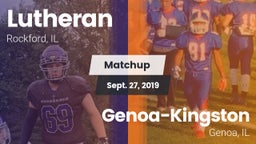 Matchup: Lutheran  vs. Genoa-Kingston  2019