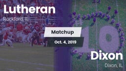 Matchup: Lutheran  vs. Dixon  2019