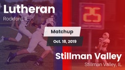 Matchup: Lutheran  vs. Stillman Valley  2019