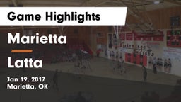 Marietta  vs Latta  Game Highlights - Jan 19, 2017