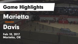 Marietta  vs Davis  Game Highlights - Feb 10, 2017