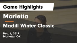 Marietta  vs Madill Winter Classic Game Highlights - Dec. 6, 2019