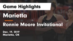 Marietta  vs Ronnie Moore Invitational Game Highlights - Dec. 19, 2019