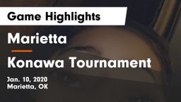 Marietta  vs Konawa Tournament Game Highlights - Jan. 10, 2020
