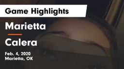 Marietta  vs Calera  Game Highlights - Feb. 4, 2020