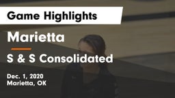 Marietta  vs S & S Consolidated  Game Highlights - Dec. 1, 2020