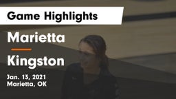 Marietta  vs Kingston  Game Highlights - Jan. 13, 2021