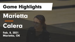 Marietta  vs Calera  Game Highlights - Feb. 8, 2021