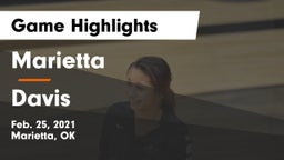 Marietta  vs Davis Game Highlights - Feb. 25, 2021