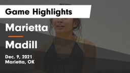 Marietta  vs Madill  Game Highlights - Dec. 9, 2021