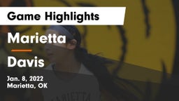 Marietta  vs Davis  Game Highlights - Jan. 8, 2022