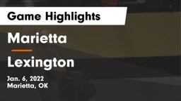 Marietta  vs Lexington  Game Highlights - Jan. 6, 2022