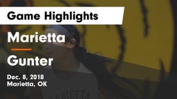Marietta  vs Gunter  Game Highlights - Dec. 8, 2018