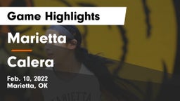 Marietta  vs Calera  Game Highlights - Feb. 10, 2022
