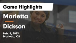 Marietta  vs Dickson  Game Highlights - Feb. 4, 2023