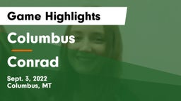 Columbus  vs Conrad  Game Highlights - Sept. 3, 2022