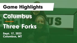 Columbus  vs Three Forks  Game Highlights - Sept. 17, 2022
