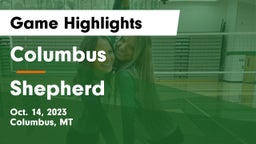 Columbus  vs Shepherd  Game Highlights - Oct. 14, 2023