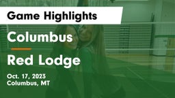 Columbus  vs Red Lodge  Game Highlights - Oct. 17, 2023