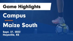 Campus  vs Maize South  Game Highlights - Sept. 27, 2022