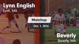 Matchup: Lynn English vs. Beverly  2016