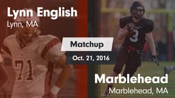 Matchup: Lynn English vs. Marblehead  2016
