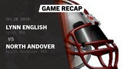 Recap: Lynn English  vs. North Andover  2016