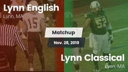 Matchup: Lynn English vs. Lynn Classical  2019