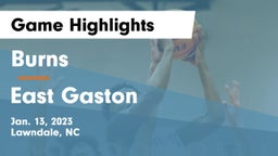 Burns  vs East Gaston  Game Highlights - Jan. 13, 2023