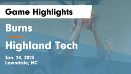 Burns  vs Highland Tech Game Highlights - Jan. 24, 2023