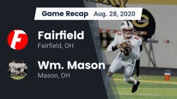 Recap: Fairfield  vs. Wm. Mason  2020