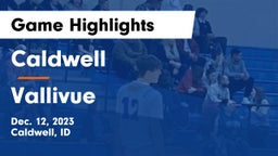 Caldwell  vs Vallivue  Game Highlights - Dec. 12, 2023