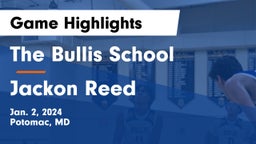 The Bullis School vs Jackon Reed Game Highlights - Jan. 2, 2024