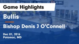 Bullis  vs Bishop Denis J O'Connell  Game Highlights - Dec 01, 2016