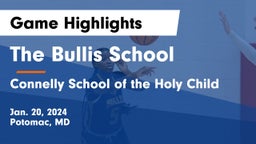 The Bullis School vs Connelly School of the Holy Child  Game Highlights - Jan. 20, 2024