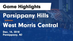 Parsippany Hills  vs West Morris Central  Game Highlights - Dec. 14, 2018