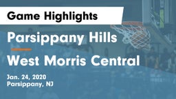 Parsippany Hills  vs West Morris Central Game Highlights - Jan. 24, 2020