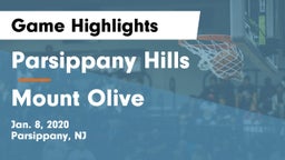 Parsippany Hills  vs Mount Olive  Game Highlights - Jan. 8, 2020