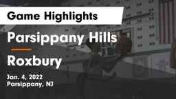 Parsippany Hills  vs Roxbury  Game Highlights - Jan. 4, 2022