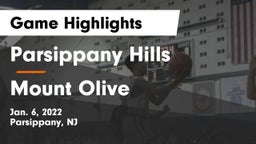 Parsippany Hills  vs Mount Olive  Game Highlights - Jan. 6, 2022
