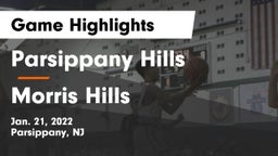 Parsippany Hills  vs Morris Hills  Game Highlights - Jan. 21, 2022