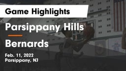 Parsippany Hills  vs Bernards  Game Highlights - Feb. 11, 2022