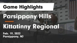 Parsippany Hills  vs Kittatinny Regional  Game Highlights - Feb. 19, 2022