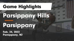 Parsippany Hills  vs Parsippany  Game Highlights - Feb. 24, 2022
