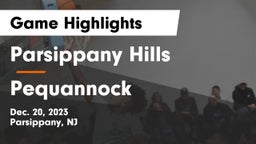 Parsippany Hills  vs Pequannock  Game Highlights - Dec. 20, 2023