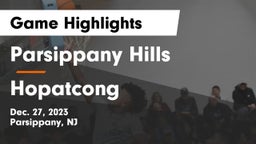Parsippany Hills  vs Hopatcong  Game Highlights - Dec. 27, 2023